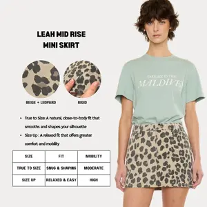 KANCAN - Leah Women's Denim Mid Rise Mini Skirt