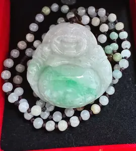 Natural Burmese Jade Buddha Pendant