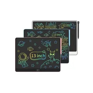 13” LCD Panel Digital Drawing Tablet for Kids Ages 3-8, Colorful Plastic Writing Tablet with Stylus Pen, Erase Function & Screen Lock, Portable Durable Educational Toddler Toy