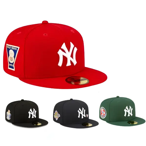MLB New Era Snapback Adjustable Fitted Baseball Cap LA Dodgers NY Yankees Chicago Cubs White Sox Cardinals Cleveland Guardians Flat Brim Hat for Men Women Streetwear Hip Hop Sports Gift 2026