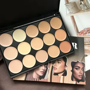 15 Color Concealer Palette, Long Lasting Concealer Cream, Cream Makeup Palettes, Makeup Palette for Covering Dark Circles and Wrinkles, Perfect Eyeshadow Base, Corrector Concealer Palette, Foundation