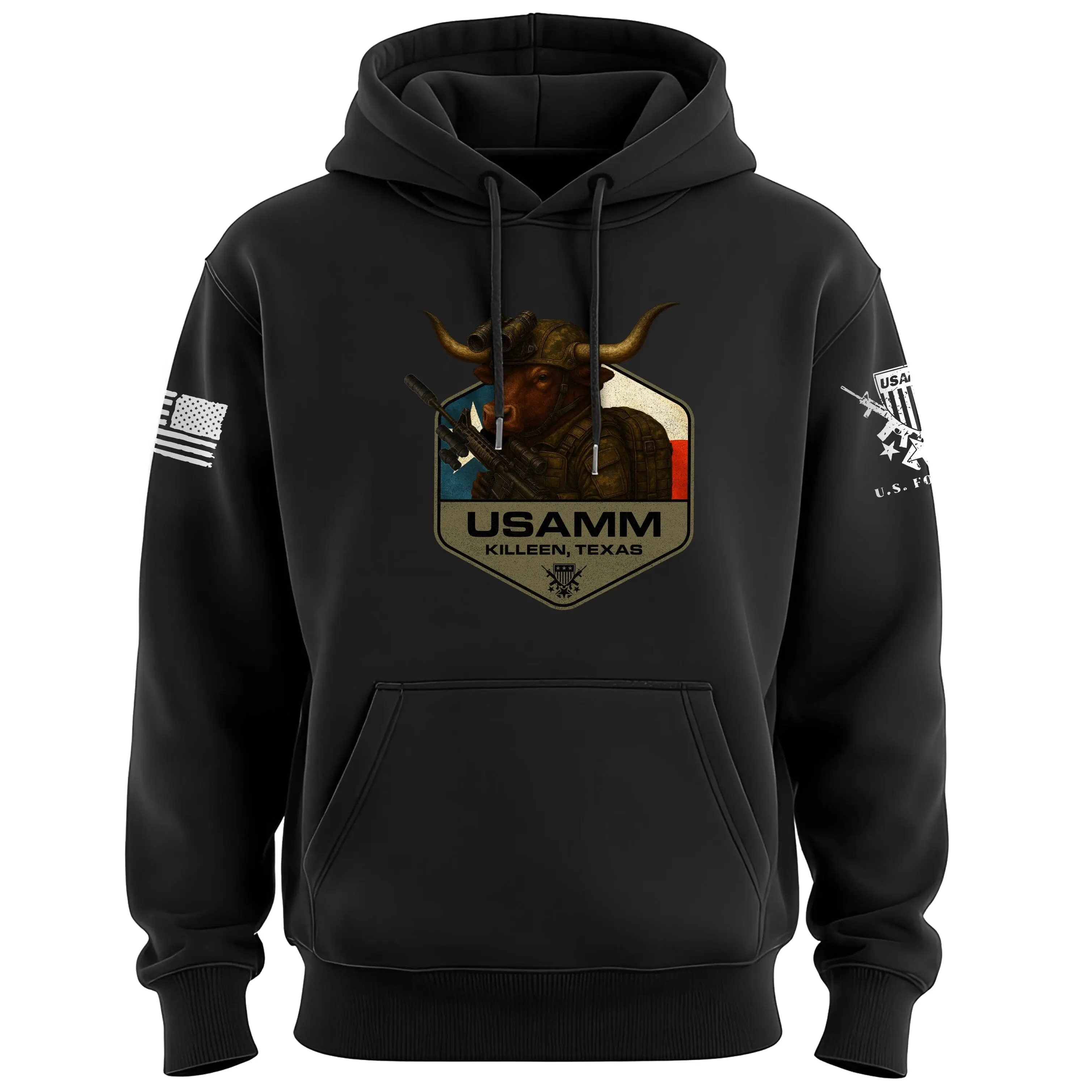 Bull Operator Polygon Texas Hoodie