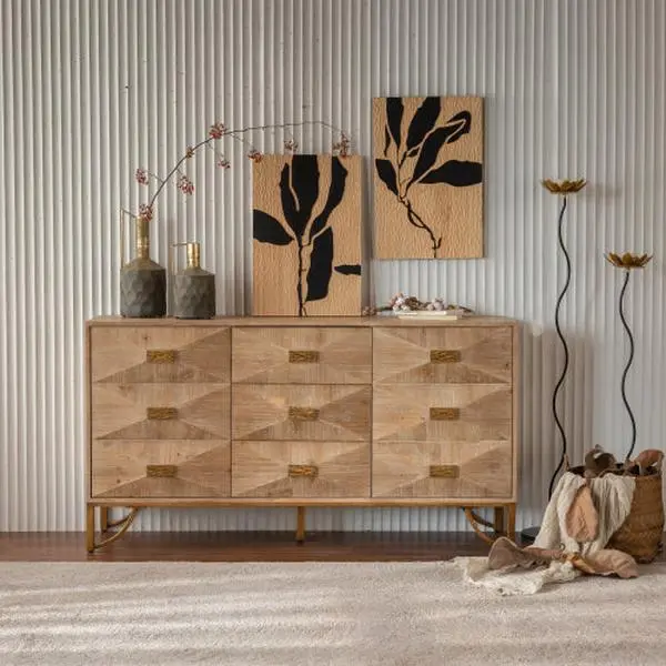 Modern 9-Drawer Storage Dresser