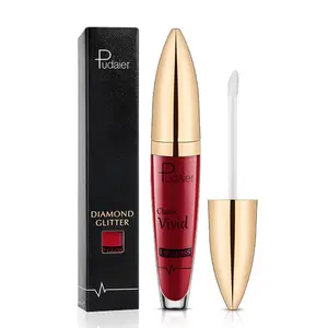 18 Color Glitter Diamond Lip Gloss Shimmering Water Light Long Lasting Non Transfer Highly Pigmented Lipstick Makeup For Women Girls