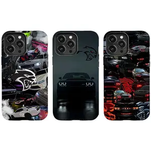 Hellcat Redeye Hard Tough Phone Case, Dodge Challenger SRT Cell Phone Case Suitable for iPhone