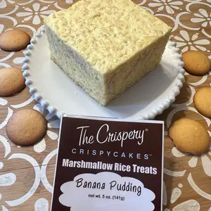 Marshmallow Crispy Cakes- Banana Pudding