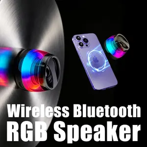 2026 Hot RGB Sync Wireless Bluetooth Speaker, Loud Bass LED Lights Party Speaker