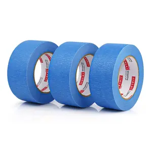 3 Rolls Blue Painters Tape 2 inch Wide Roll, Blue Masking Paint Tape 2 Inches x 60 Yards for General Purpose Walls Painting, Automotive