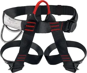 NewDoar Climbing Harness - CE Certified Rock Climbing & Mountaineering Gear, Half-Body Safety Harness for Rappelling, Fire Rescue, Tree Climbing & Outdoor Adventures - Lightweight & Adjustable Working