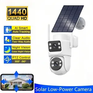 Solar-powered surveillance AOV recording camera WiFi outdoor home high-definition smart monitor