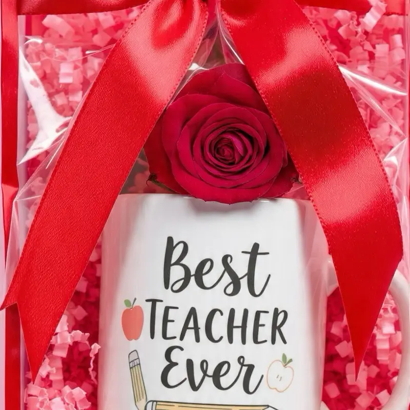 Teacher Appreciation Mug Best Teacher Ever Personalized Custom Name Gift for Educators