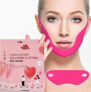 HANCHOBIT K-Beauty Chin Lifting Mask with Rosa Rugosa and Centella Asiatica Extracts - Firming and Nourishing for All Skin Types Skincare