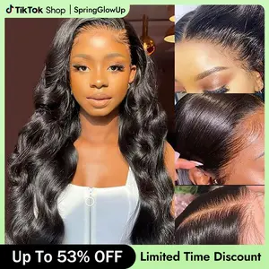 [Spring Renewal] Wiggins Hair Ready to Go Glueless Wig Body Wave 7x4 & 7x5 Lace Closure Wigs Human Hair Pre Cut Lace Pre Bleached Knots Wig Beginner Friendly And 13x4 Lace Front Wig Pre Plucked Hairline #TikTokShopSpringGlowUp #WeeklyDeals