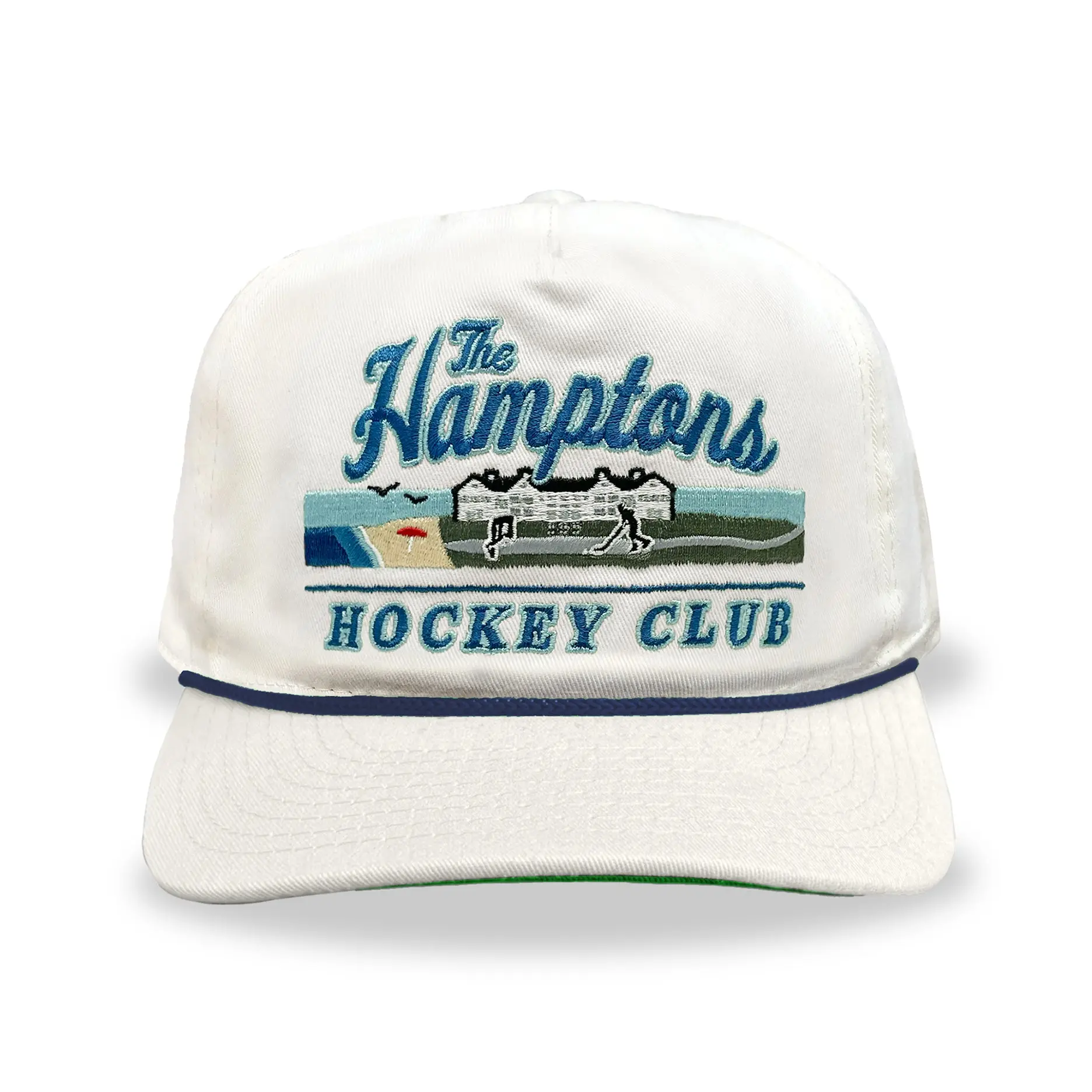 The Hamptons Hockey Club Snapback: Cream