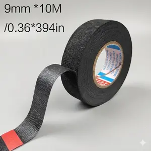 High-Temp 176°C High Temperature Resistant Flame Retardant Electrical Tape, Waterproof Industrial Strength Adhesive for Wire Repair, Automotive Harness, Emergency Insulation, Eco-Friendly Halogen-Free Tear Resistant Bonding Tape