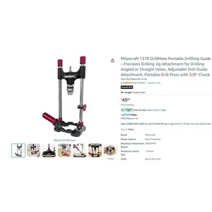 Milescraft DrillMate Portable Drill Guide - Drill Guide Attachment - MPN 1318