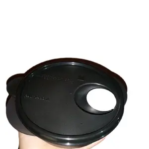 Crystalflash 560ml Black Microwave-Safe Container with Non-Stick Surface for Convenient Food Reheating Meal Prep