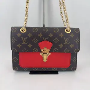 Pre-owned Louis Vuitton leather Crossbody Bags VICTOIRE Brown