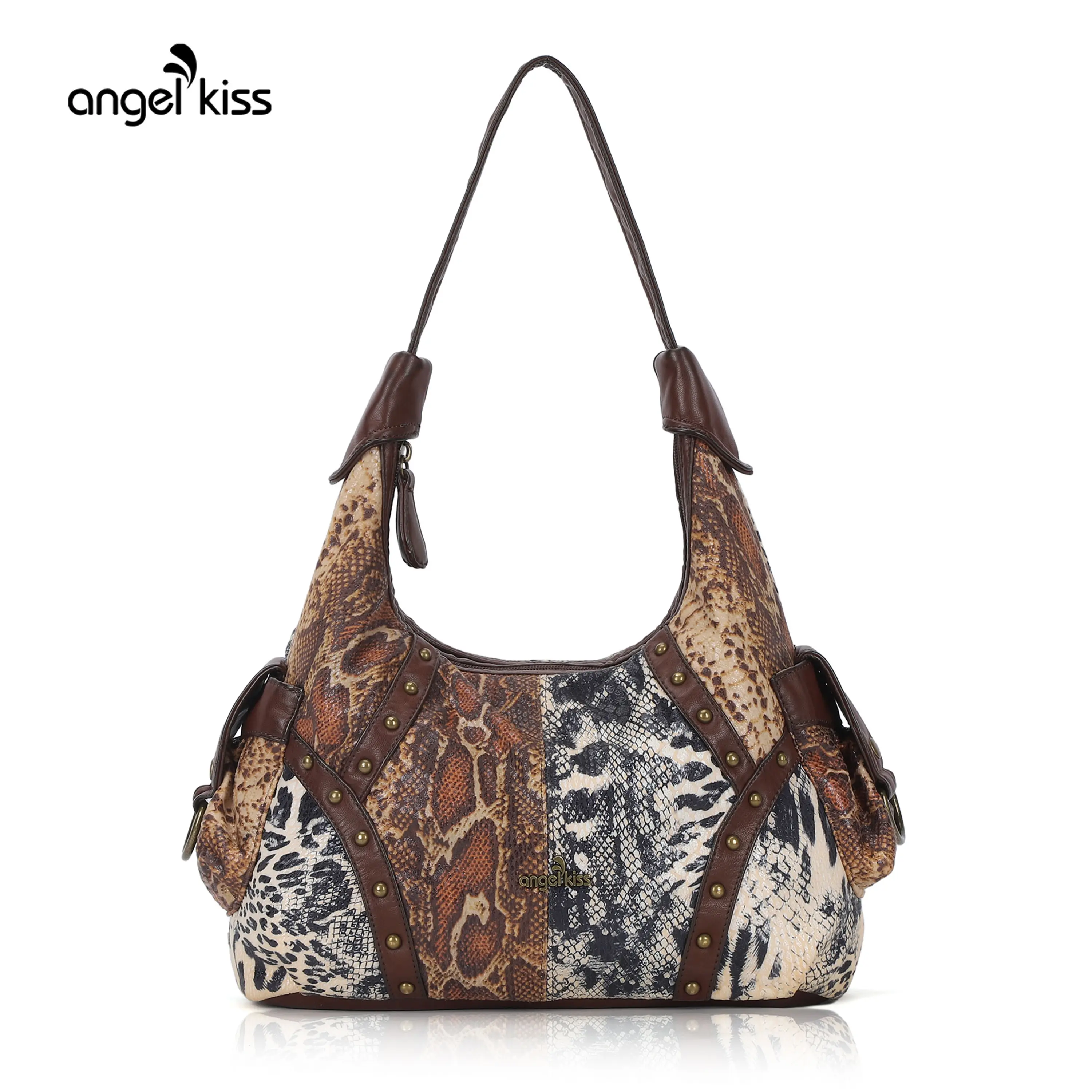 Angel Kiss Women's Vintage-Modern PU Leather Hobo Tote Handbag Shoulder Bag - Versatile Hobo Shoulder Bags for Women,summerwins