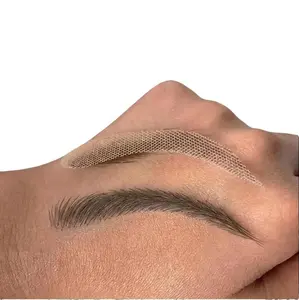 Women's Handmade Crocheted Human Hair Eyebrow Extensions, Real Black Hair, Lace-Based, Waterproof | Zebaish Wigs & Extensions