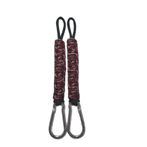Headrest Paracord Clips with Durable Metal Carabiners for Secure Attachment and Versatile Use