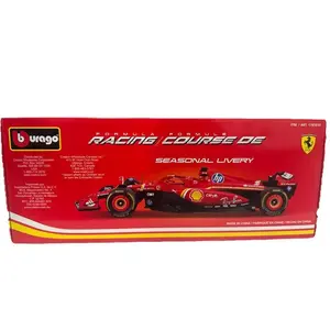 Bburago Ferrari SF-24 F1 1:18 Diecast Model - Charles Leclerc #16 2024 Authentic Seasonal Livery Sports Collectible Figurine