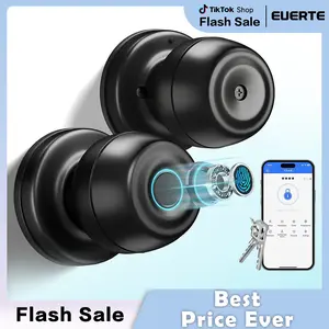 Smart Fingerprint Door Knob,Biometric Smart Ball selfLocking with APP Control,Keyless Entry Room,SmartDoor Lock for Bedroom Garage