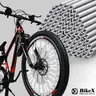 48 Pcs 80mm ABS Tube Bicycle Spoke Reflectors, 360° Reflection Waterproof Bicycle Accessories, 1.9-2.4mm Spoke-Fit Clips for Night Riding, Simple-Design Parts for All Standard Mountain & Road Bikes