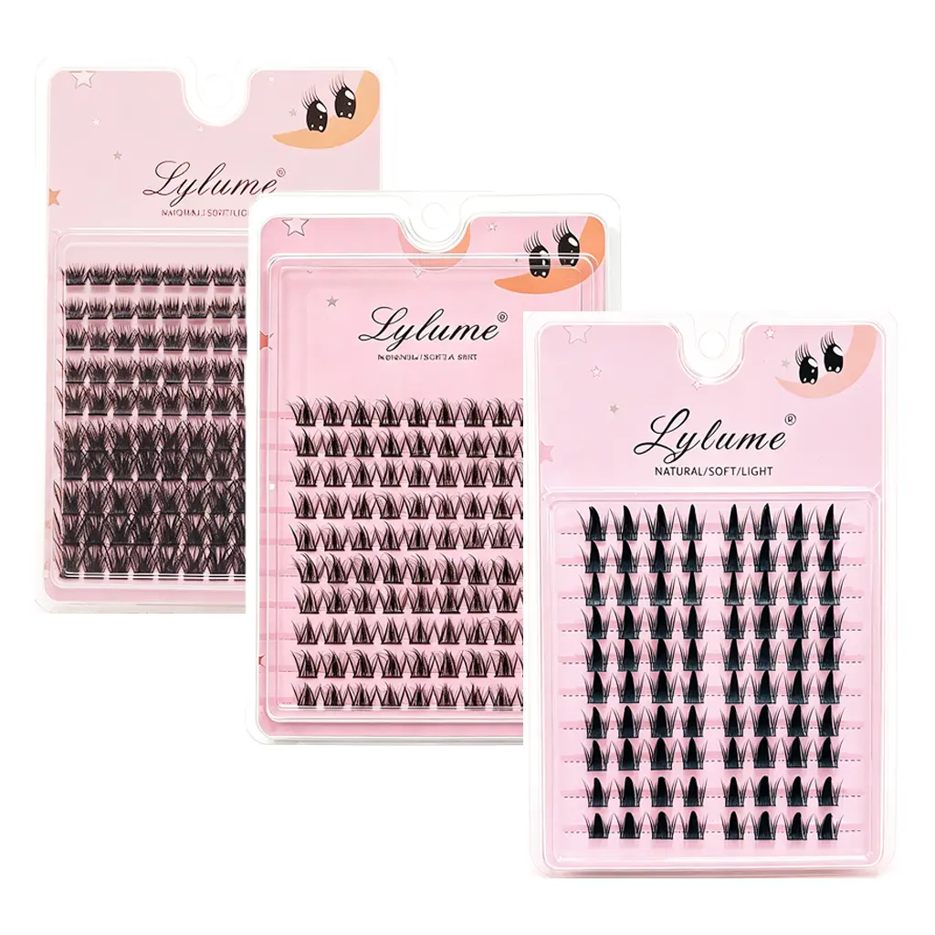 10-Row DIY Large-Capacity Lash Clusters at Home, Youthful Naturally Soft Cat Eye Style, Reusable C/D Curl Lashes for Beginners, Soft Fibers Beauty Makeup Accessory (False Eyelashes & Adhesives Category), Dense, Individual, Lashes On Fleek