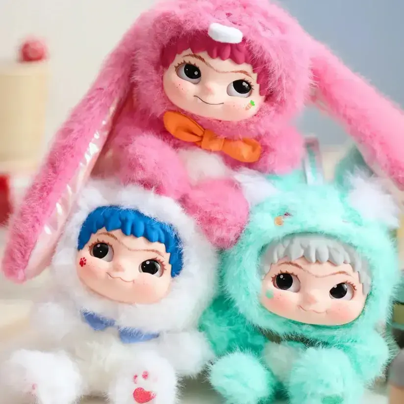 596. WAKUKU V2 Fox and Bunny Trick or Treat Series Plush Blind box