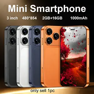 3-inch Android Mini Portable Smartphone, 2GB+16GB, 64GB TF Expand, Global Unlocked 2G/3G, Dual Camera, Face Unlock