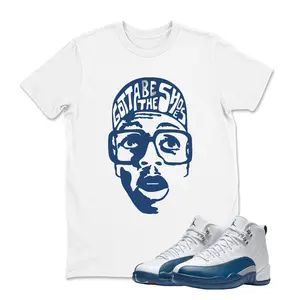 Sneaker Shirt Blue to Match Jordan 12 French Blue, 12S Sneaker Match T Shirt,  12 French Blue Youth and Adult T shirt