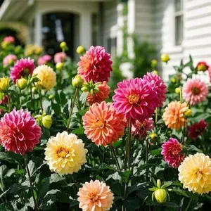 200 Pcs Dahlia Seeds | Vibrant Mixed Color Blooms | Perfect for Garden Beds & Flower Arrangements