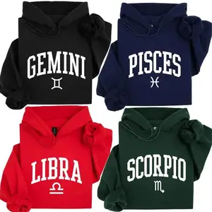 12 Zodiac Astrology Hoodie, Clean Minimal Graphic Pullover, Unisex Fleece Horoscope Hoodie for Men and Women, Cozy Celestial Outfit, Birthday Gift for Astrology Enthusiasts and Zodiac Lovers