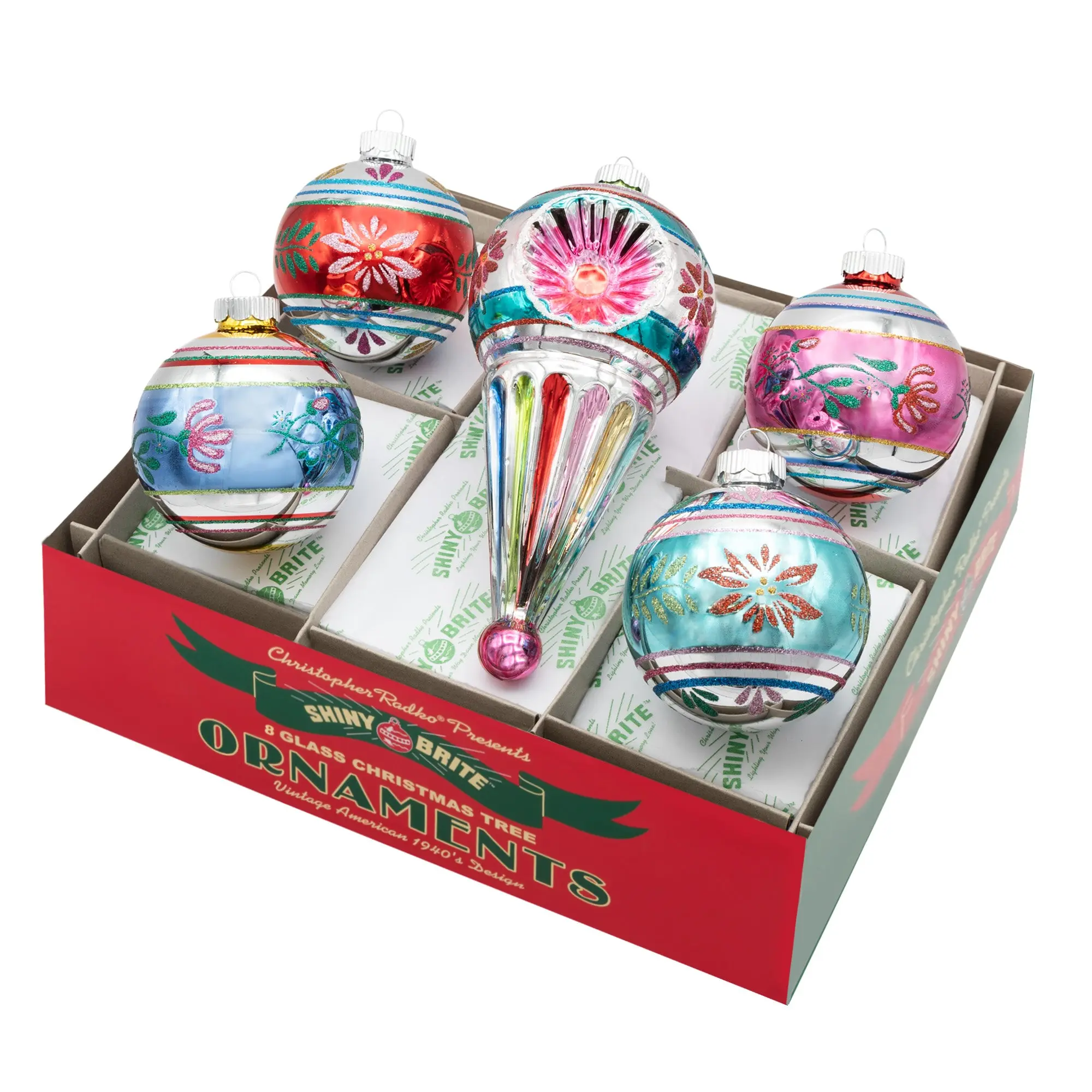 Shiny Christmas Confetti Set, 5-Count Festive Decorations with 3.25in Decorated Rounds & 7in Shapes, Party Decoration Supplies, Holiday Decor Accessories