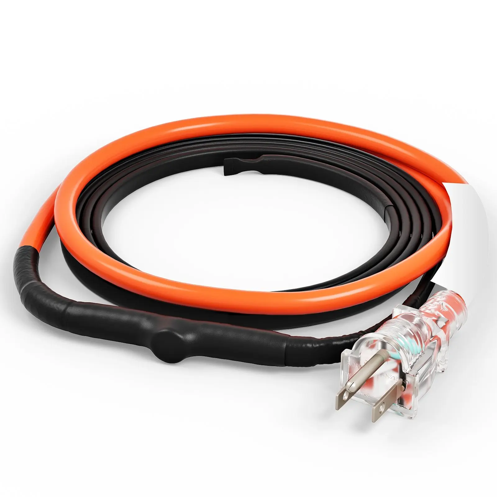 Self-Regulating Pipe Heating Cable, 3-Foot Length, 5 Watts Per Foot Heat Tape With Built-In Thermostat, Temperature-Controlled Heating Solution For Water Pipes, Plumbing, Outdoor Exposed Piping, Energy Efficient