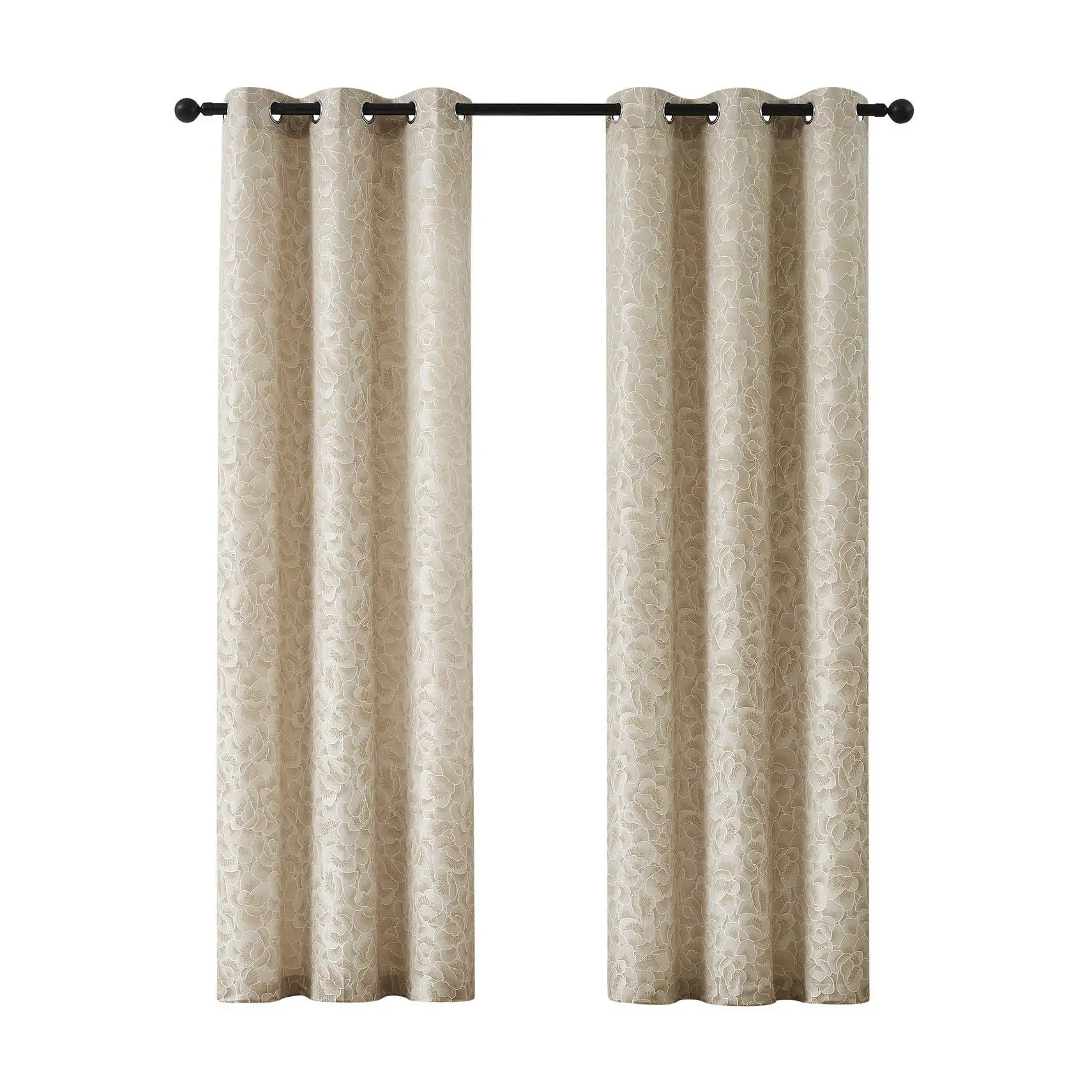 5th Avenue Lux Blythe Textured 38x96 ChampagneWindowPanel S/2