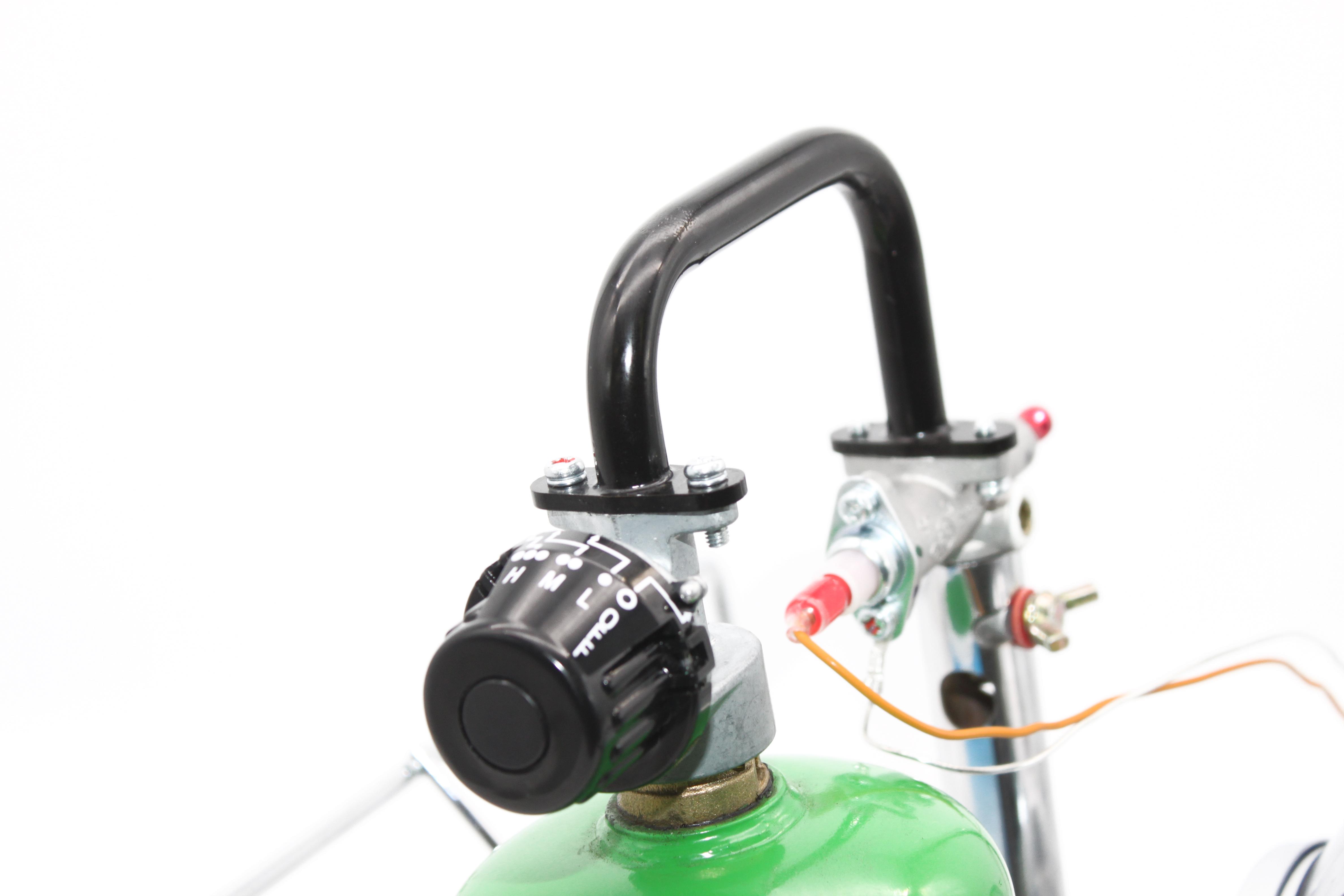 Flame King FK-AD010CGA Multi-Use Portable Propane Heater/Cooker 15,000 BTU for Camping, Ice Fishing, and Backpacking Trips, Silver