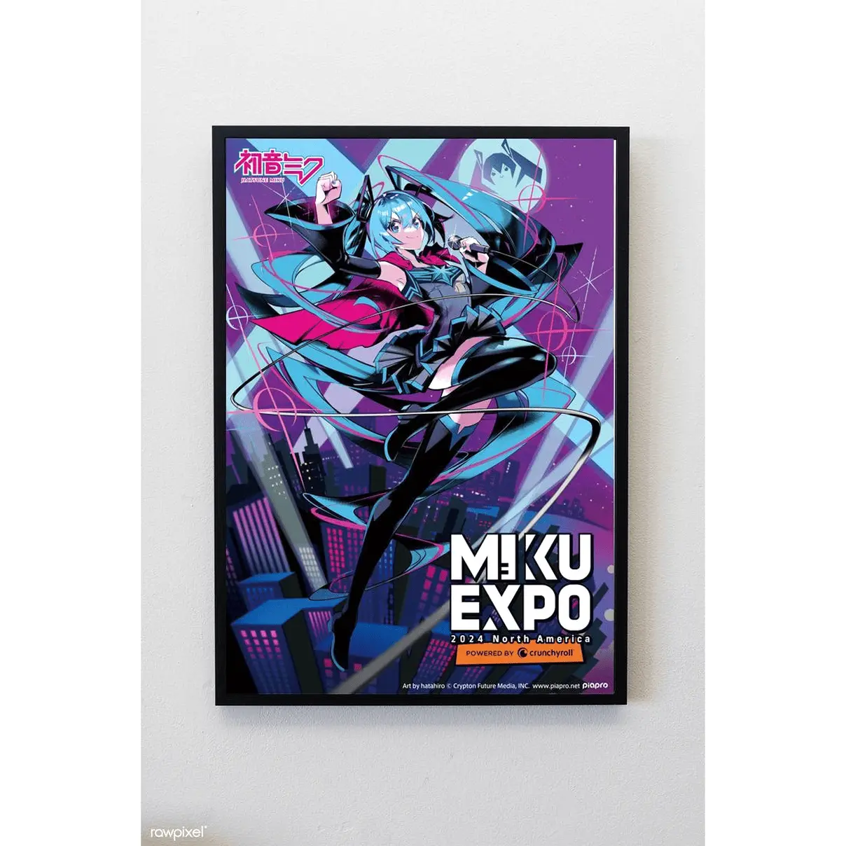 Hatsune Miku World Concert Tour Series Miku Expo 2024 North America Celebrate 10th Anniversary PosterPoster