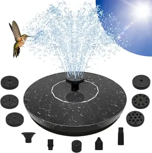 Solar Fountain, Floating Solar Water Pump for Bird Bath, Outdoor Water Fountain No Battery or Electricity Needed, Easy to Use for Garden, Pond, Patio