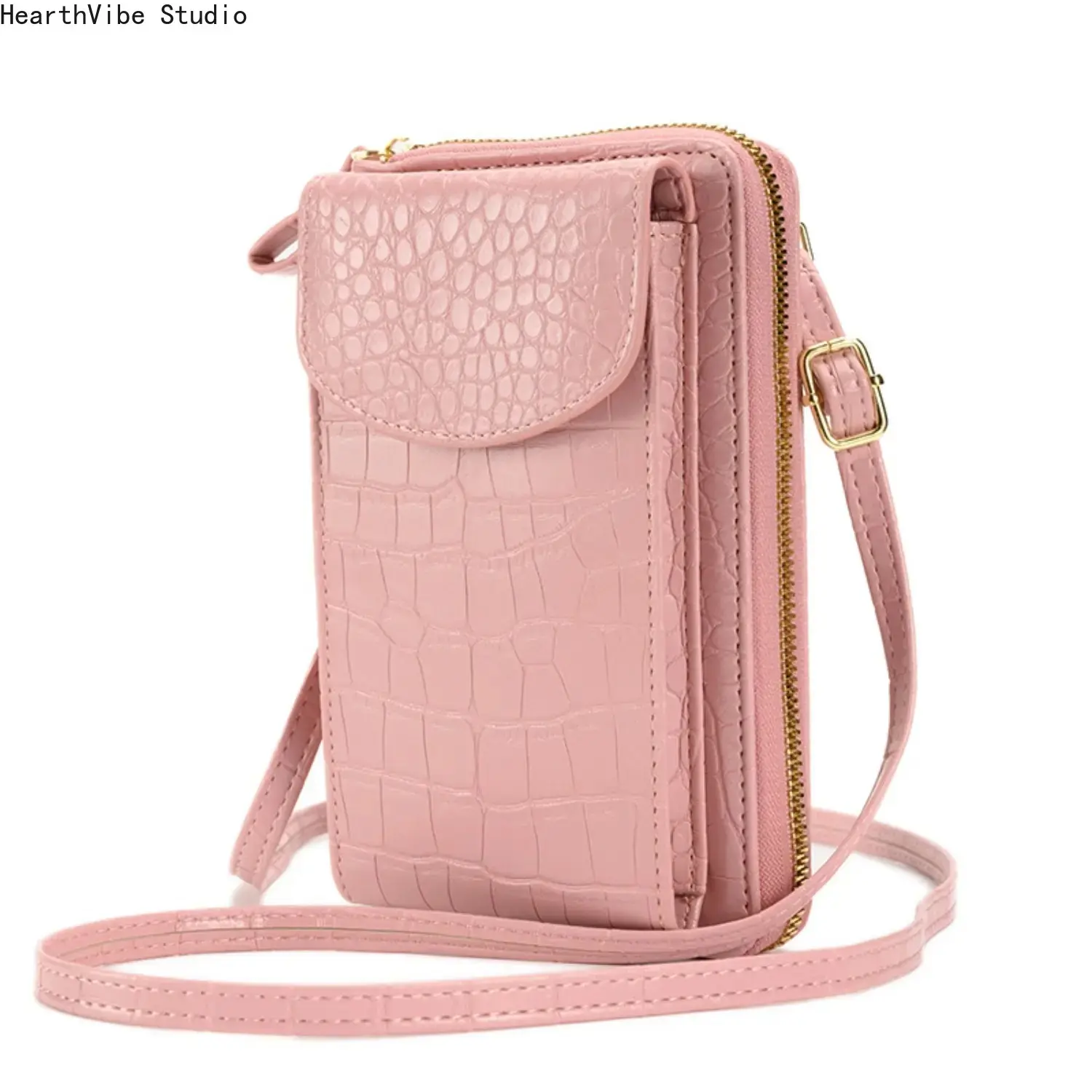 2026 Hot Trendy Mobile Phone Bag Large Capacity Double Layer Wallet Multifunctional Women's Crossbody Bag Small Shoulder Pouch with Card Holder for Travel Shopping Aesthetic Mini Bag Gift for Her