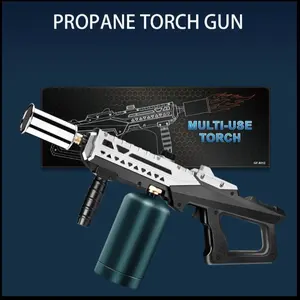 Powerful Propane Torch Gun, Flamethrower With Adjustable Flame, 800,000BTU Blow Torch for Campfire, Fire Pit Starter, Fun Gift (Propane Tank Not Included) * Adjustable Flame: This flamethrower features an adjustable flame, perfect for various uses. It's i