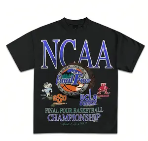 Vintage College Basketball Final Four 1995 T-Shirt Retro Basketball Championship Graphic Tee Classic Tournament Shirt Casual Streetwear Unisex Cotton Shirt
