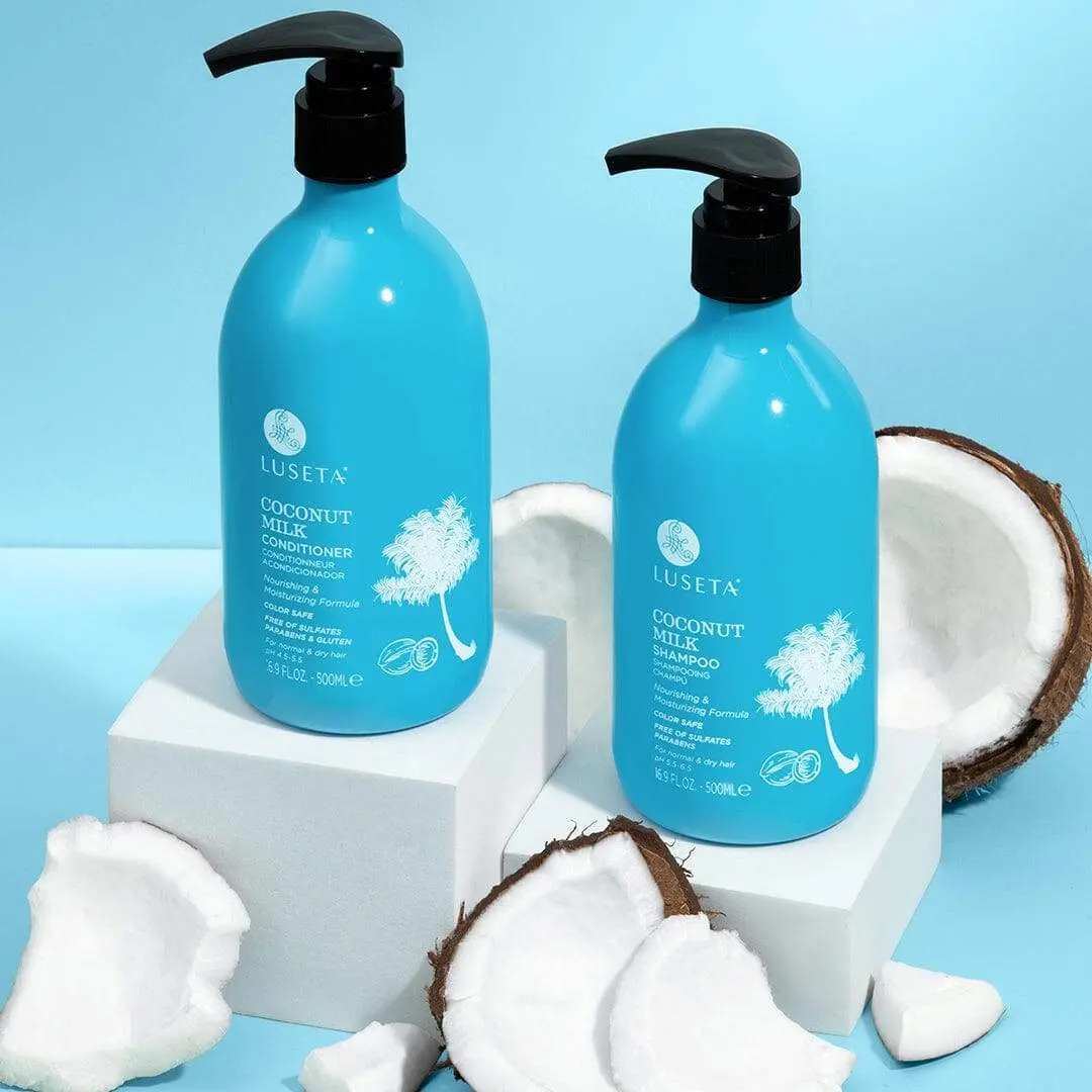 Luseta Coconut Milk Moisturizing Shampoo & Conditioner for All Hair Types Luseta Coconut Milk Moisturizing Shampoo & Conditioner for All Hair Types