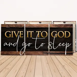3 Counts Wooden Framed Canvas Painting, Inspirational Faith Quote, Exquisite Poster, Perfect Living Room Decoration, Modern Art, Fashion Family Poster, Wall Art Decoration, Waterproof Art, Artwork, Modern Home Decor, Decorative Artwork