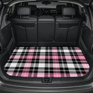 1pc Checkered Print Car Trunk Mat, Outdoor Placemats,  Size, Car Trunk Cargo Protection Mat, Car Interior Accessory |  Trunk Floor Mat for Cars, Trucks, SUVs | Keep Your Vehicle Clean