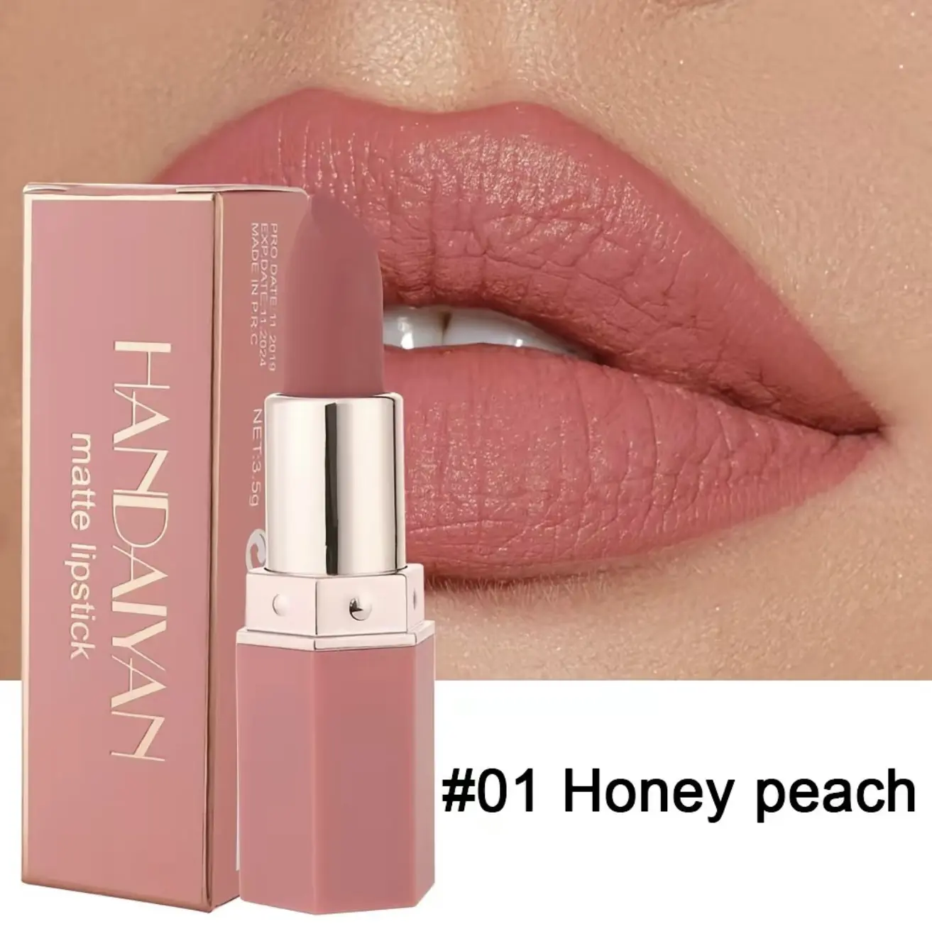 Matte Nude Velvet Stick Lip Stain - Cosmetic Lip Care, Waterproof, Long-Lasting, Moisture-Rich, Non-Stick Cup, Highly Pigmented, Smooth, Natural Color for Makeup, Perfect Gift (Scarlet)
