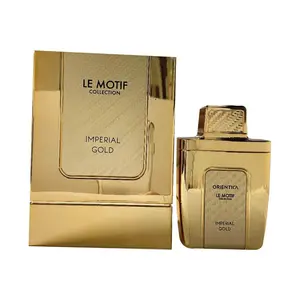 Orientica Le Motif Imperial Gold Unisex EDP Perfume (2.8 fl oz) - Refreshing, Aromatic Citrusy, Citrus, Orange-Scented, Scented Unisex Fragrance with Bergamot Orange Top Notes, Rich Scent Blend, New Box, Aromatic Citrusy Fragrance
