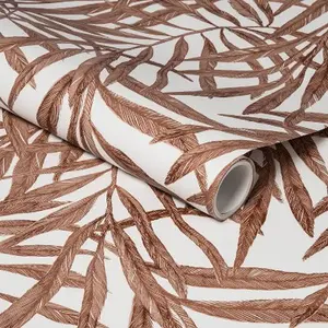 Threshold Tropical Palm 198"x20" Peel and Stick Wallpaper Nature, Brown Threshold Tropical Palm 198"x20" Peel and Stick Wallpaper Nature, Brown