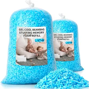 10lbs Shredded Memory Foam Bean Bag Filler Soft Pillow Stuffing Refill Foam for Couch Cushion Stuffed Animals Dog Bed Arts Crafts